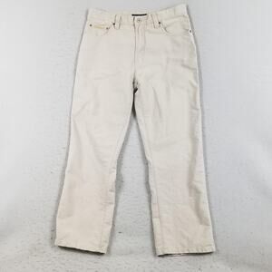 Perry Ellis America Jeans Mens 34x30 Beige Khaki 5-Pocket Cotton Straight Twill